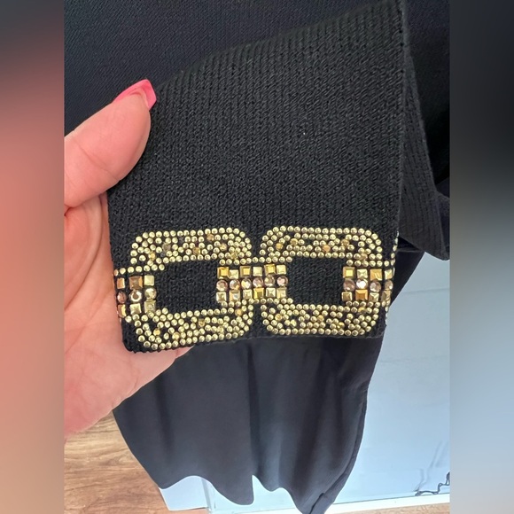 St. JOHN Evening dress with beading sz 10 Beautiful 🖤 perfect condition! - Picture 4 of 16